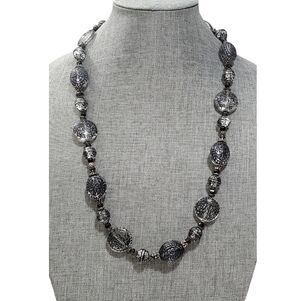 RARE Vintage Carved Lucite Bubbles Necklace